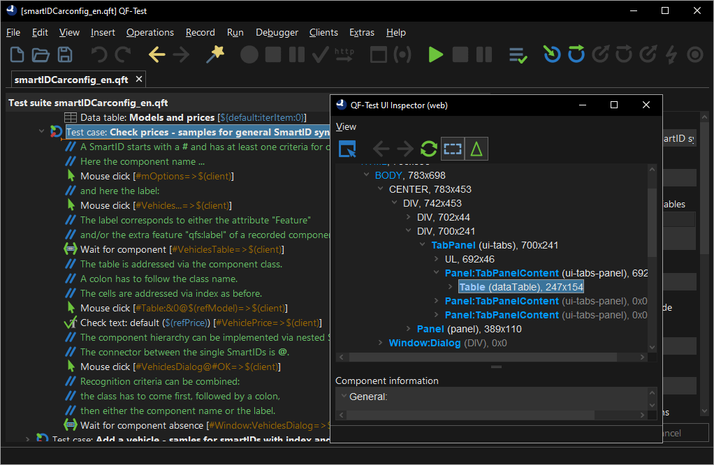 Robust component recognition in dark mode